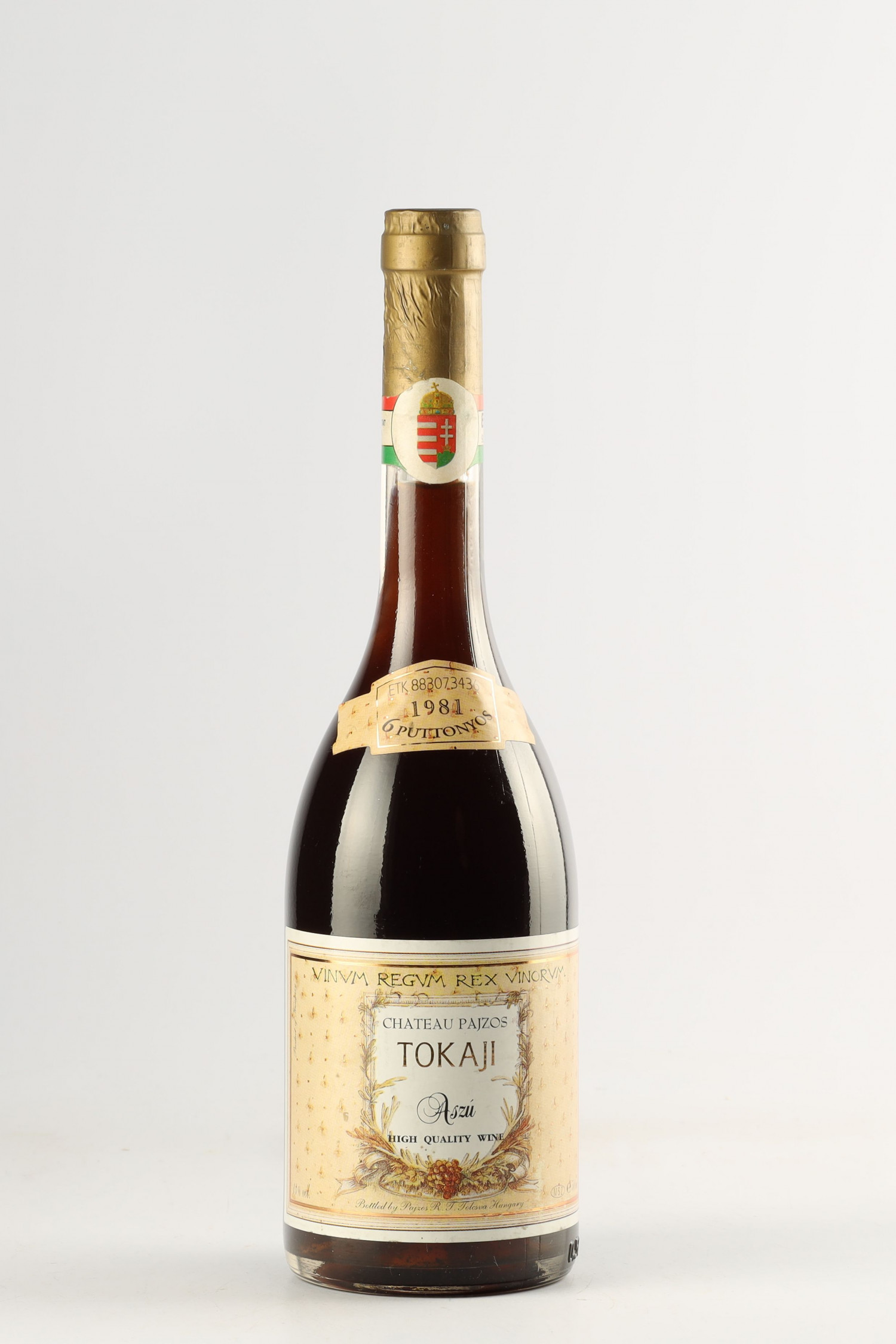 Château Pajzos Tokaji Aszu 4 Puttonyos 1981