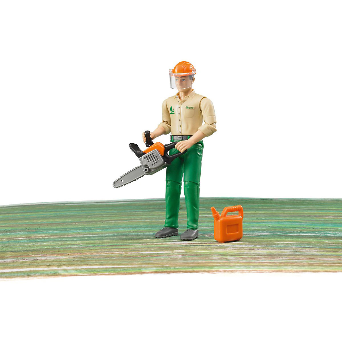 Bruder 60030 Profi-Serie bworld Forstarbeiter mit Zubehör 1:16