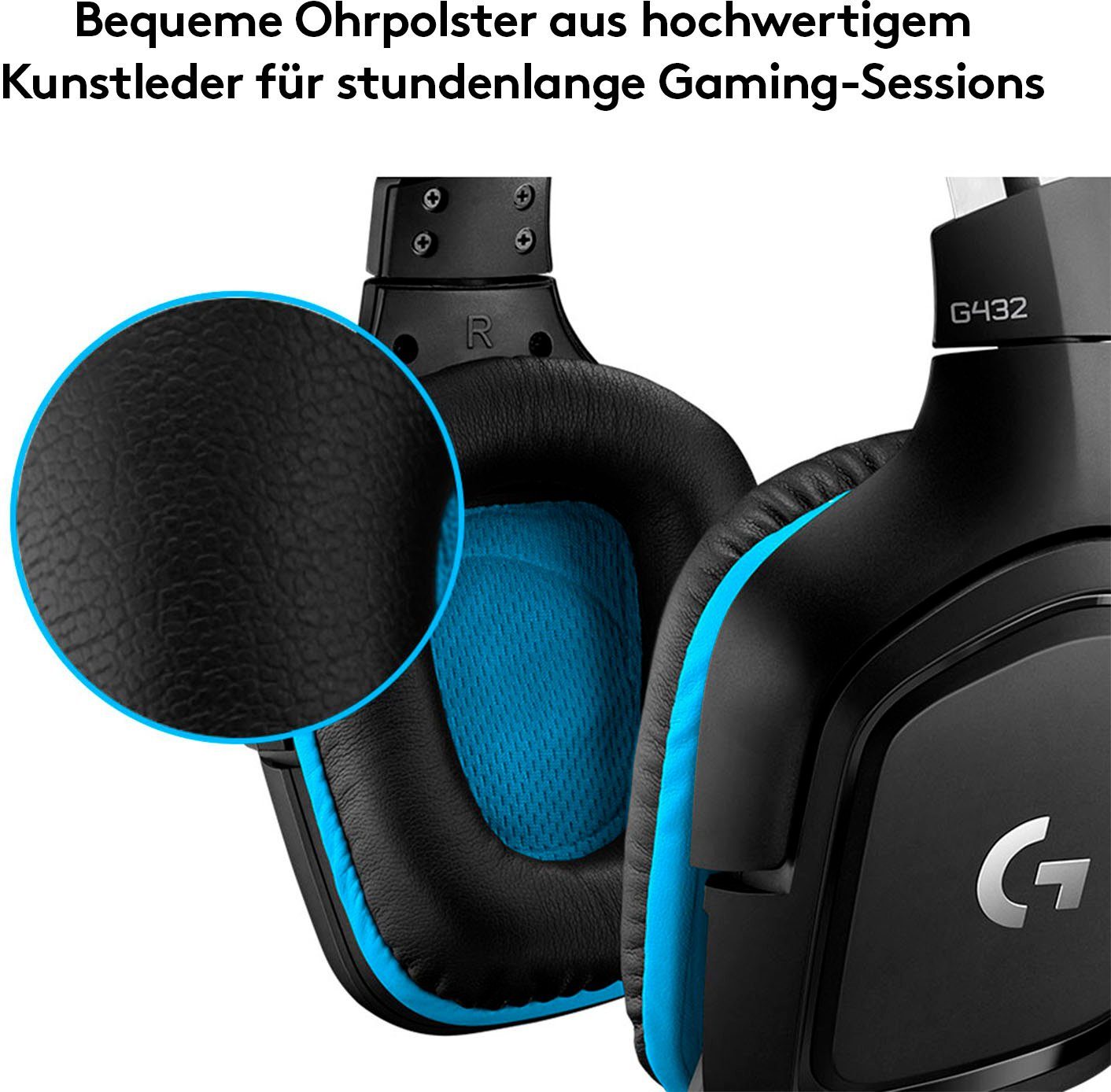 Logitech G G432 - LEATHERETTE - EMEA Gaming-Headset
