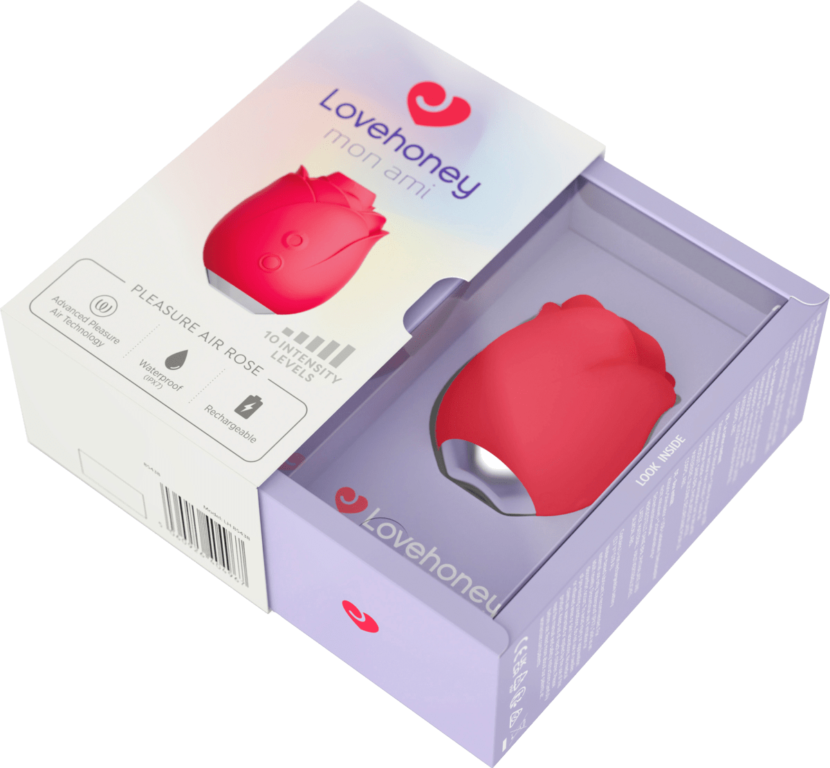 Auflegevibrator Pleasure Air Rose, 1 St