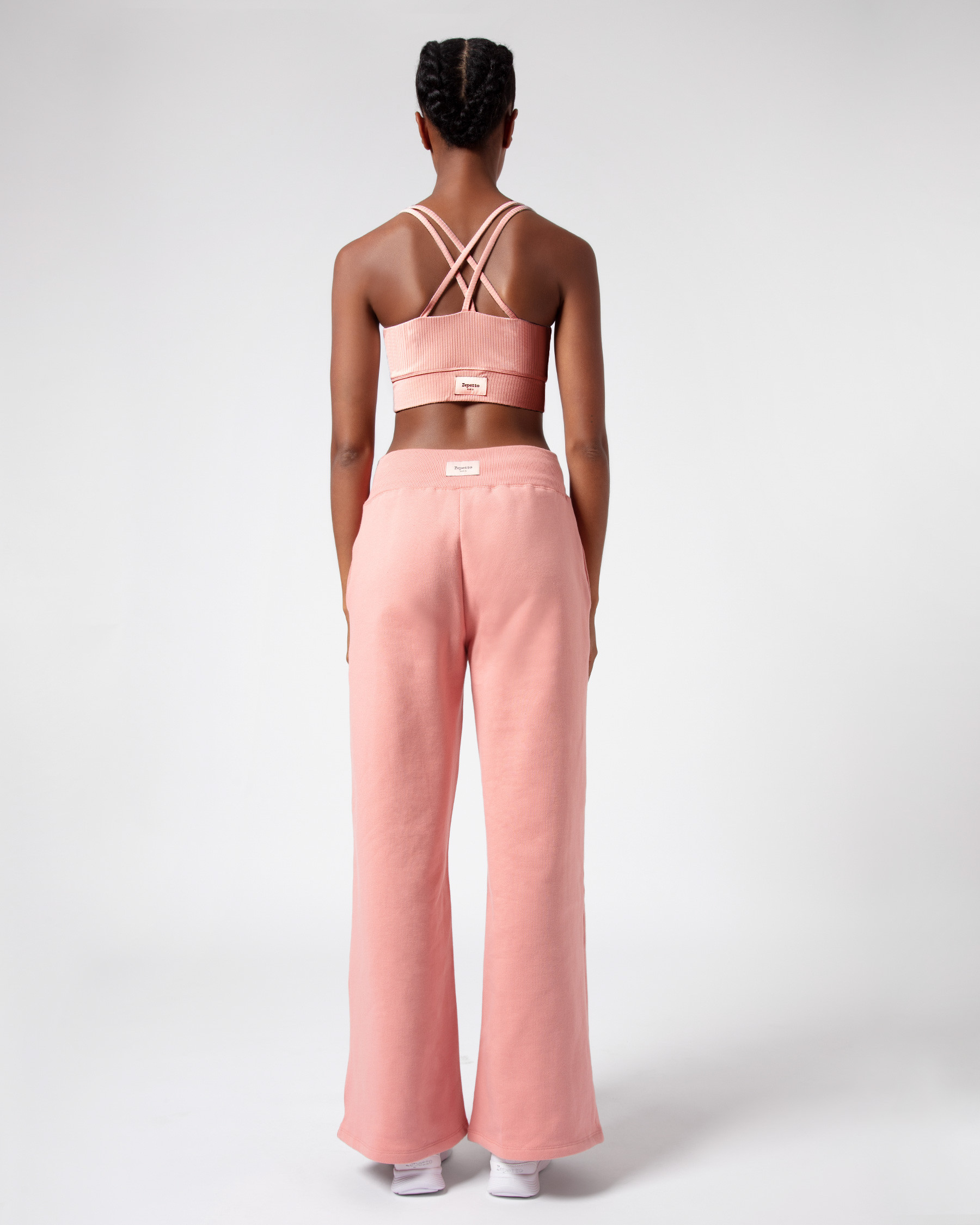 Ribbed bra with thin straps