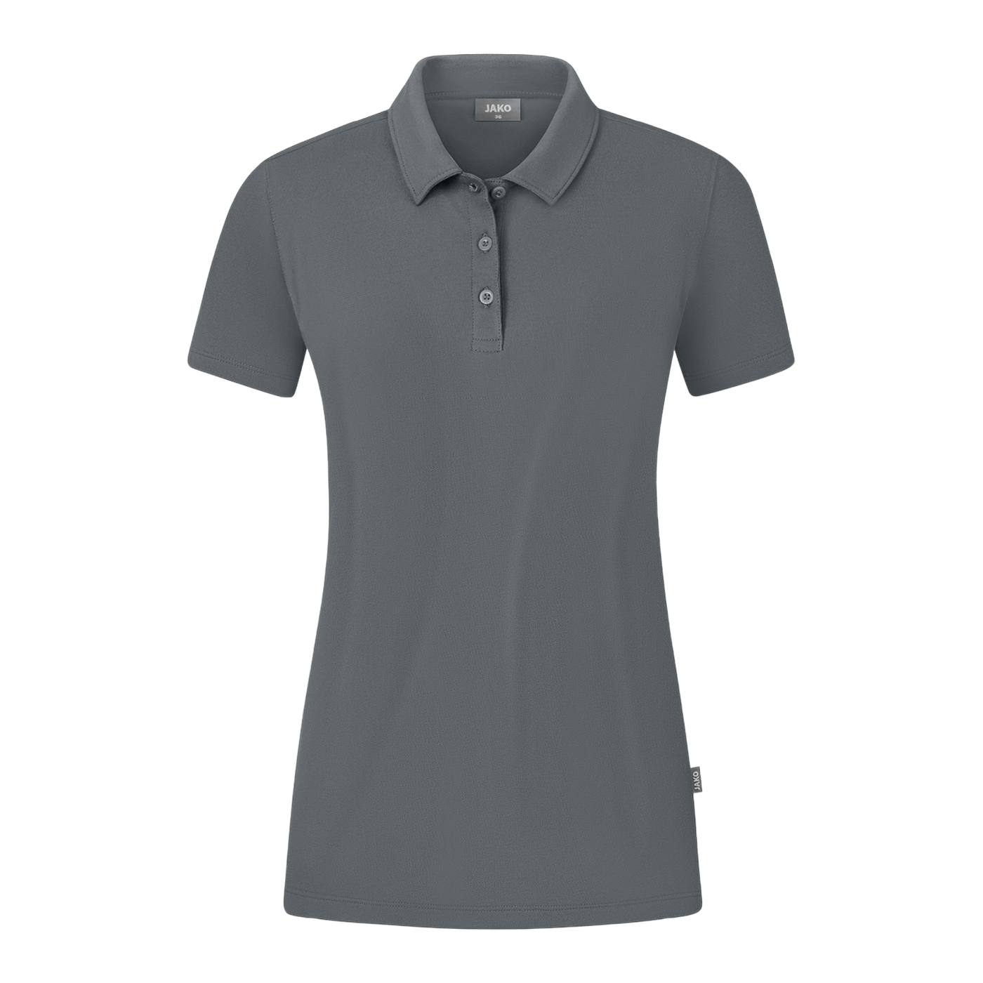 JAKO Organic Poloshirt Stretch Damen Grau F840