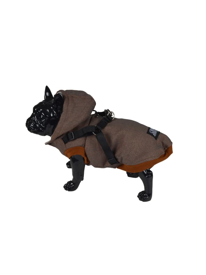 dynamic24 Hunde Mantel m. Gurt Winterjacke Hundemantel in Braun günstig kaufen 40