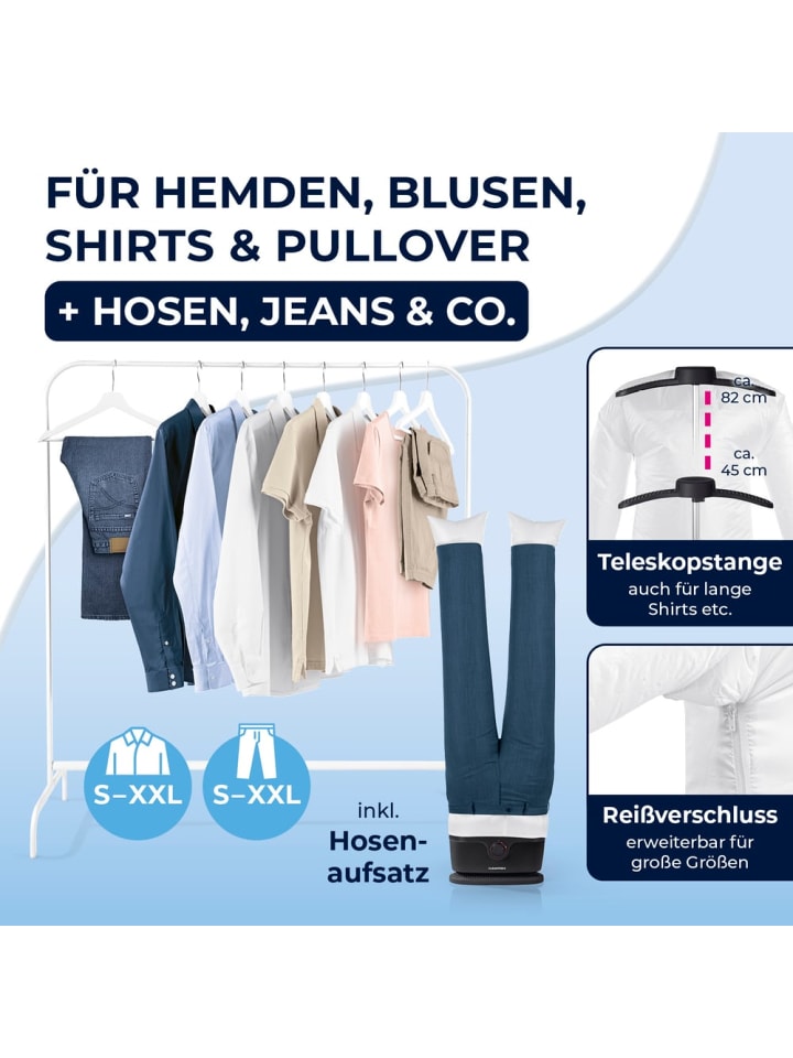 CLEANmaxx CLEANmaxx Bügler für Hemden, Blusen & Hosen - Schwarz günstig kaufen onesize
