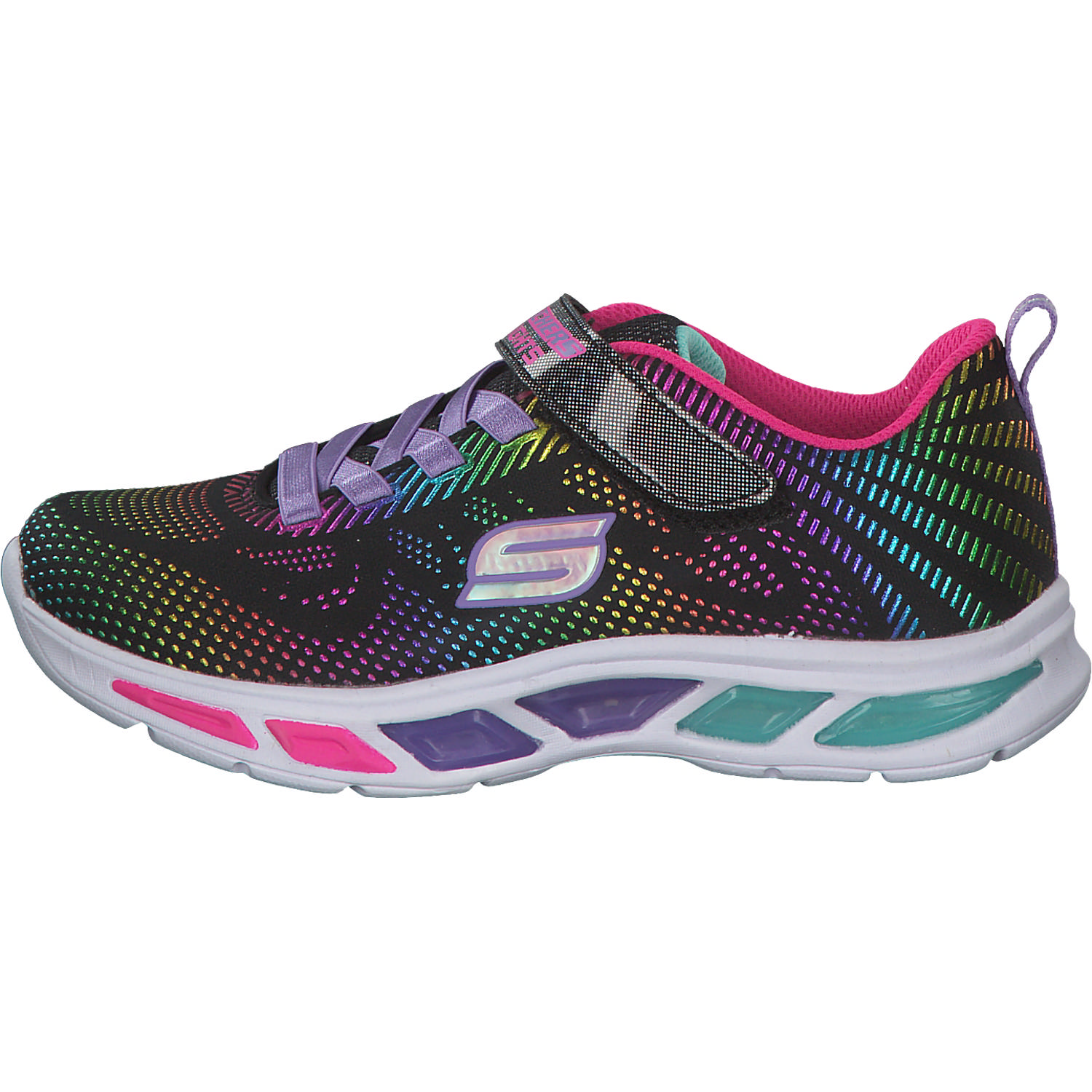 Skechers 10959L, Sneakers Low, Kinder, Schwarz (BKMT)