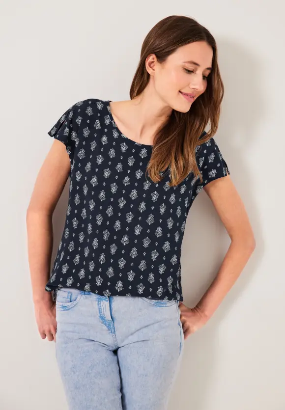CECIL Bluse mit Minimalprint