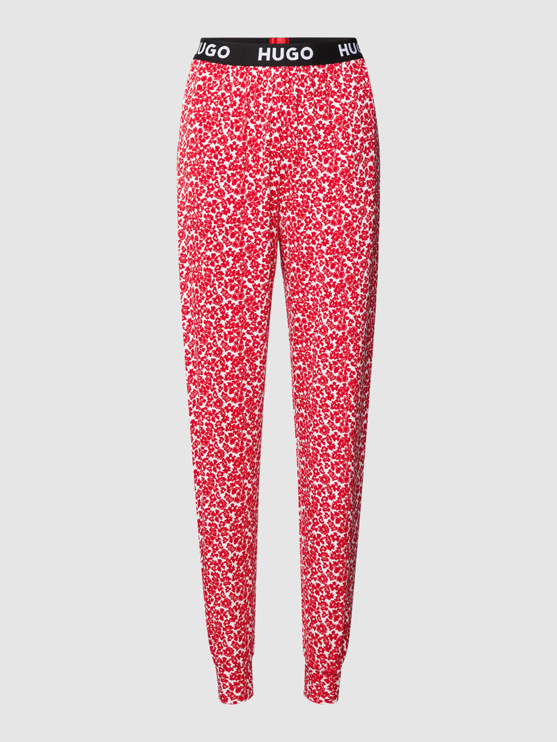 Pyjama-Hose mit Allover-Muster Modell 'UNITE' in rot