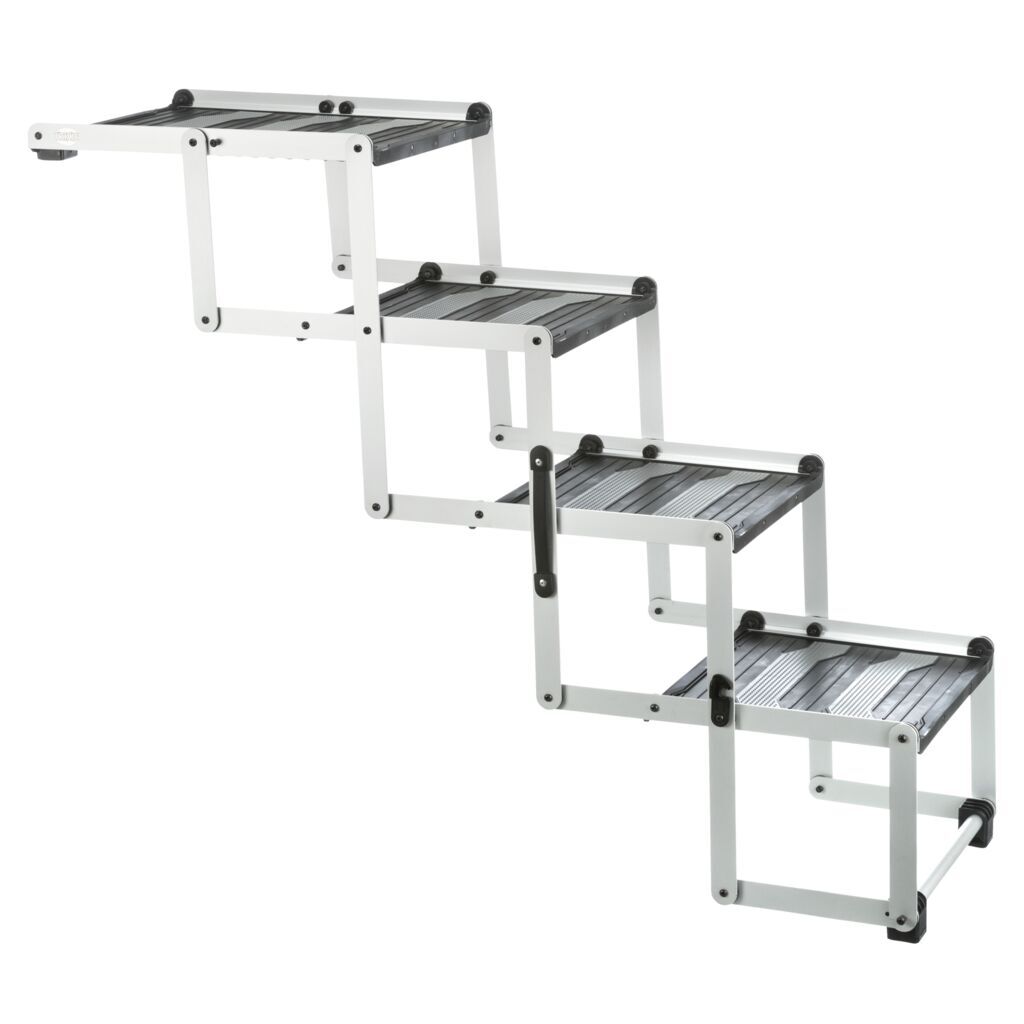Trixie Autozubehör Trixie 4-stufige Falt-Treppe Aluminium/TPR