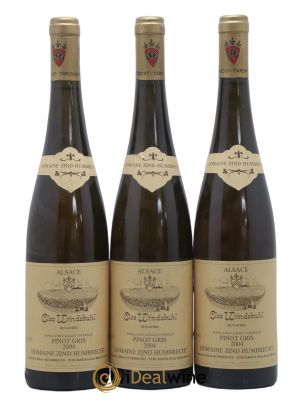 Alsace Pinot Gris Clos Windsbuhl Zind-Humbrecht (Domaine)  2004 - Lot de 3 Bouteilles