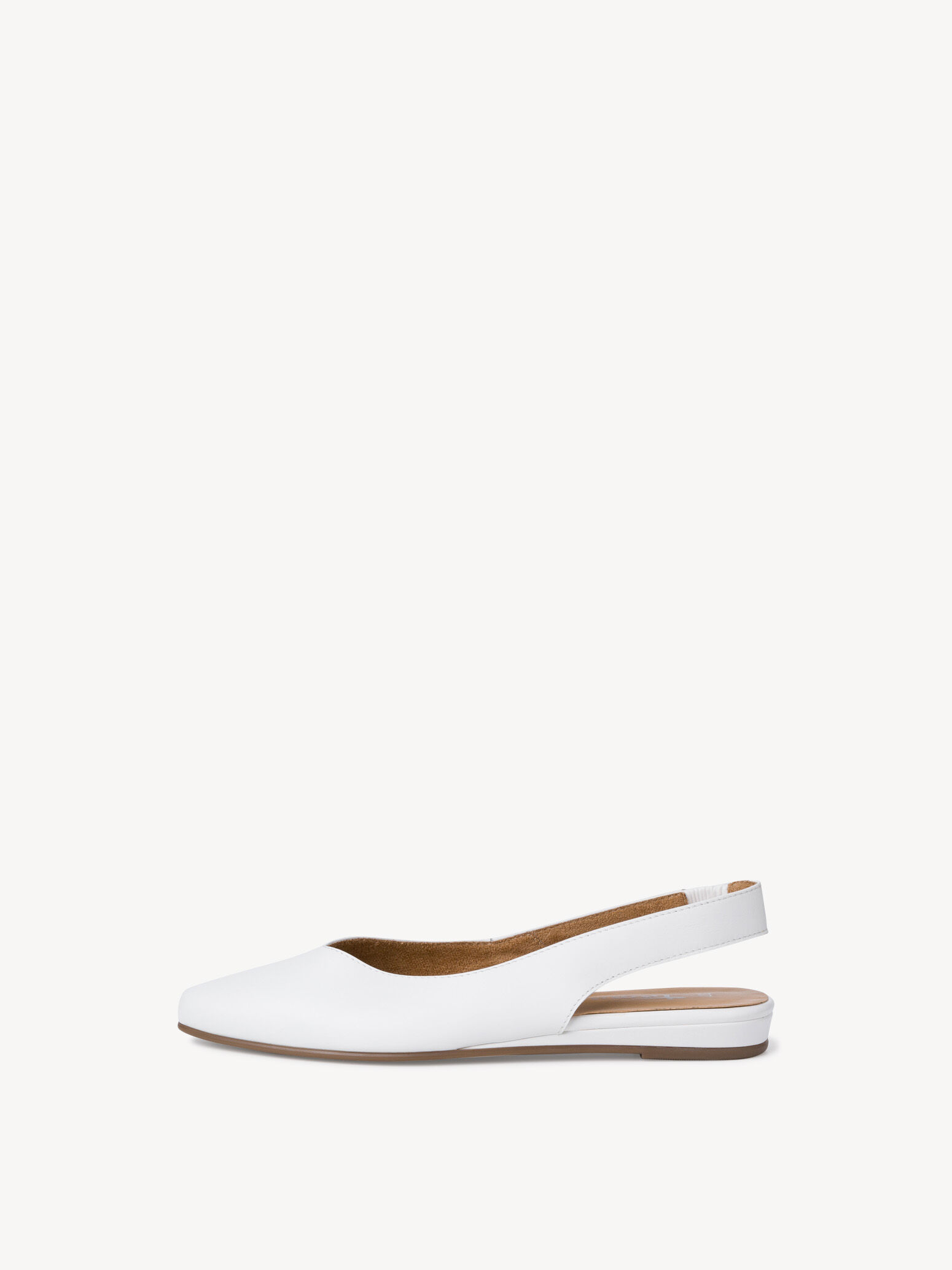 Escarpin en cuir - blanc