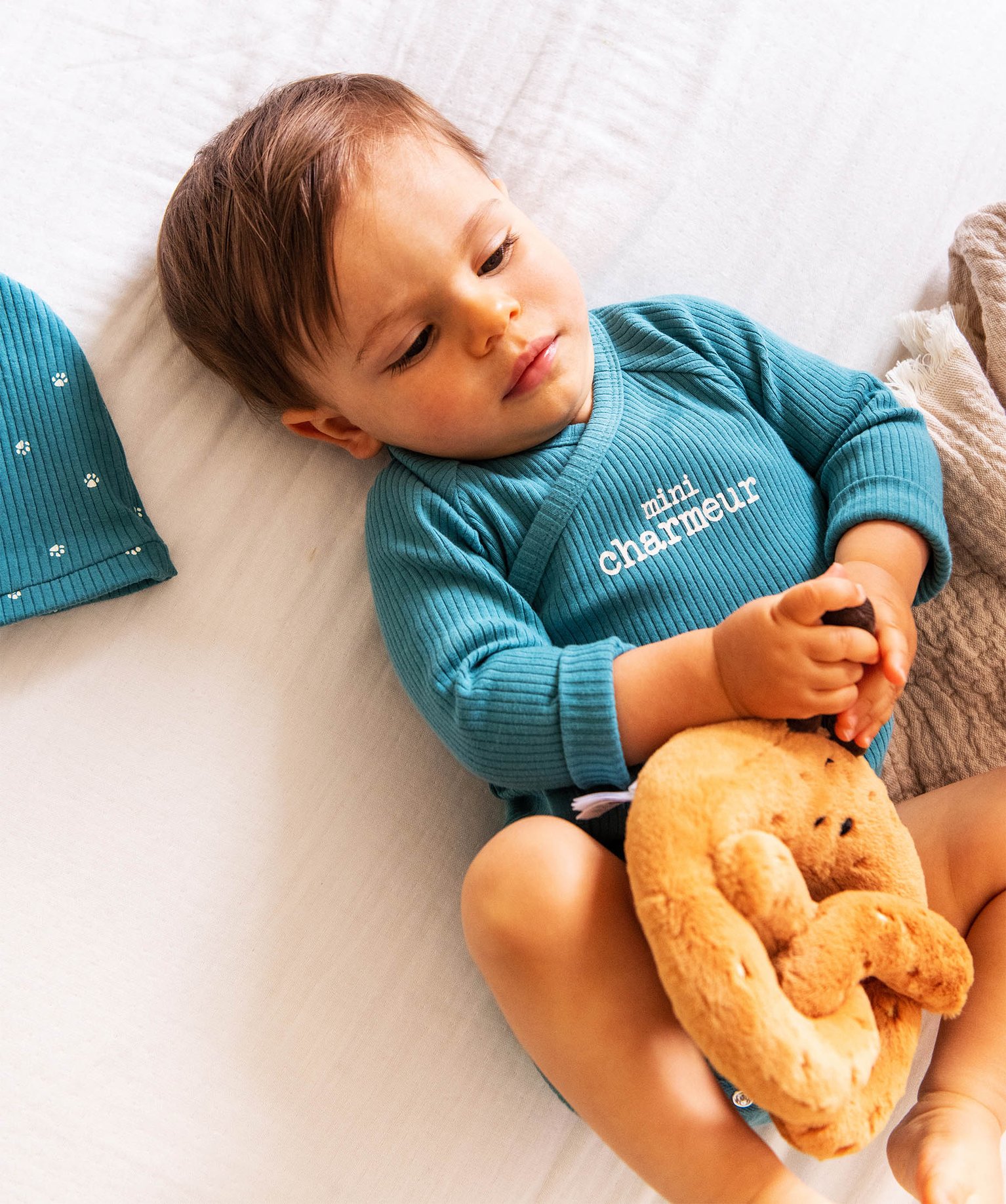 Ensemble de naissance évolutif 3 pièces : body + legging +... bleu | GEMO