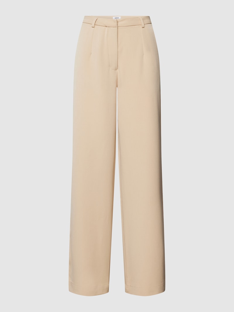 Hose mit Teilungsnähten Modell 'LESSA' in taupe