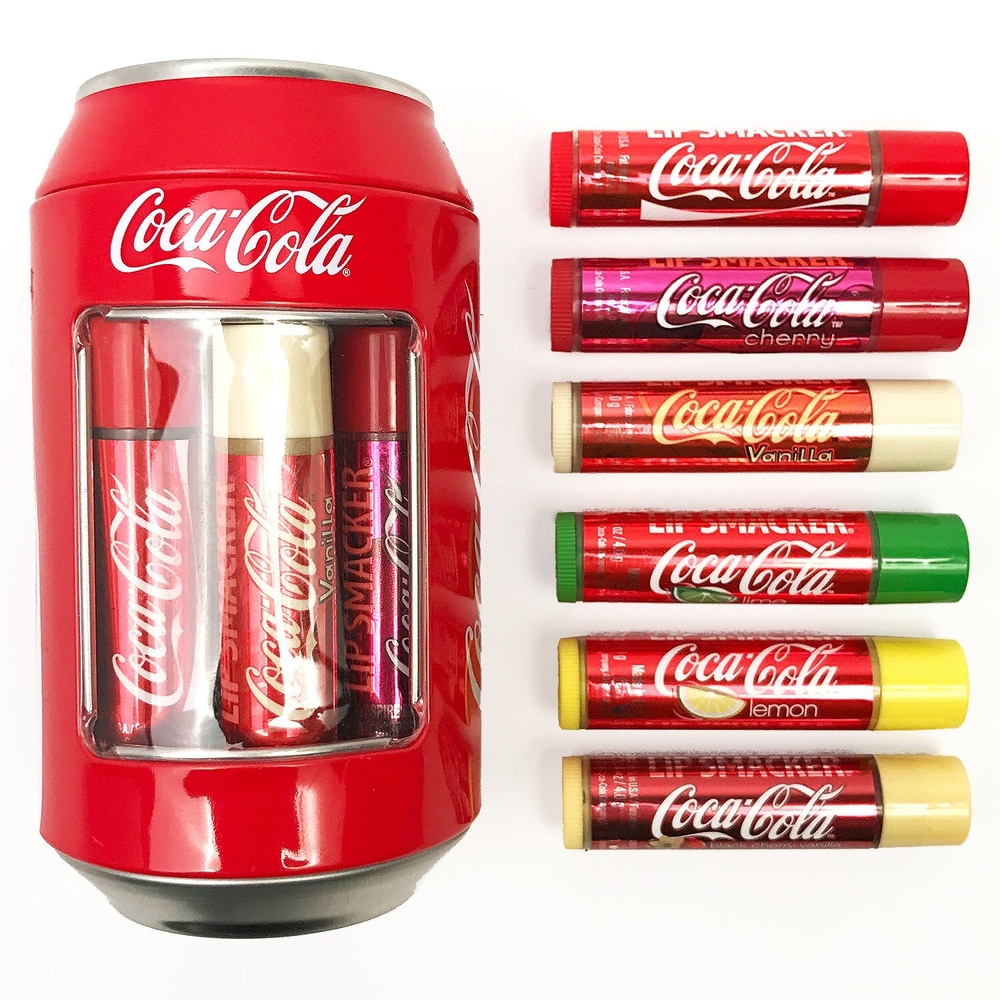 lip smacker Cannette Coca Cola 6 pcs assorties Baume à lèvres