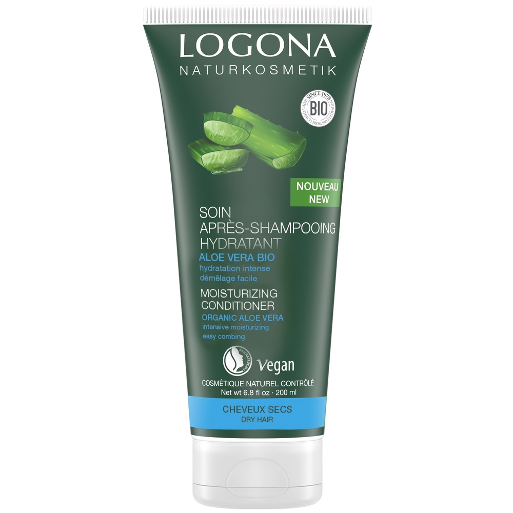 logona Soin après shampooing hydratant aloe vera, 200 ml Après shampooing