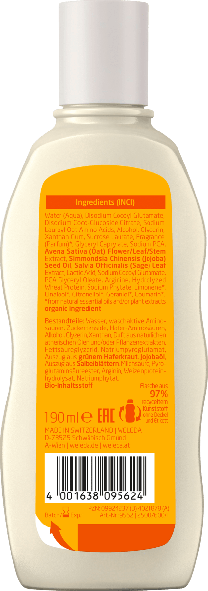 Shampoo Aufbau Hafer, 190 ml
