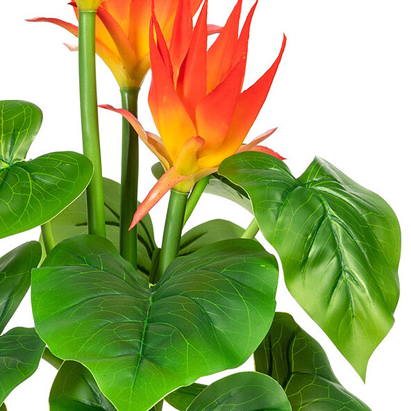 Künstl. Guzmania im Kunststofftopf, 58 cm