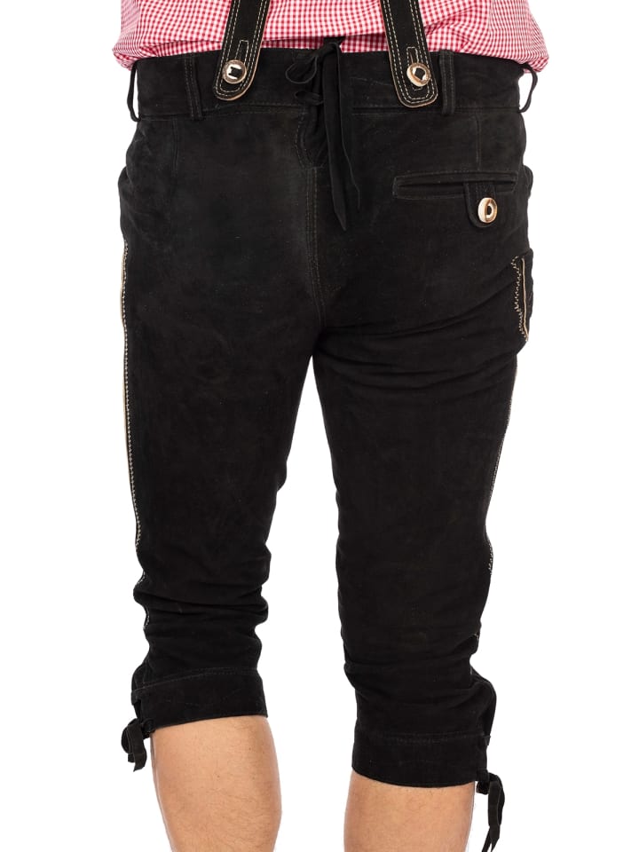 MADDOX Lederhose KORBINIAN-HT in schwarz günstig kaufen 56