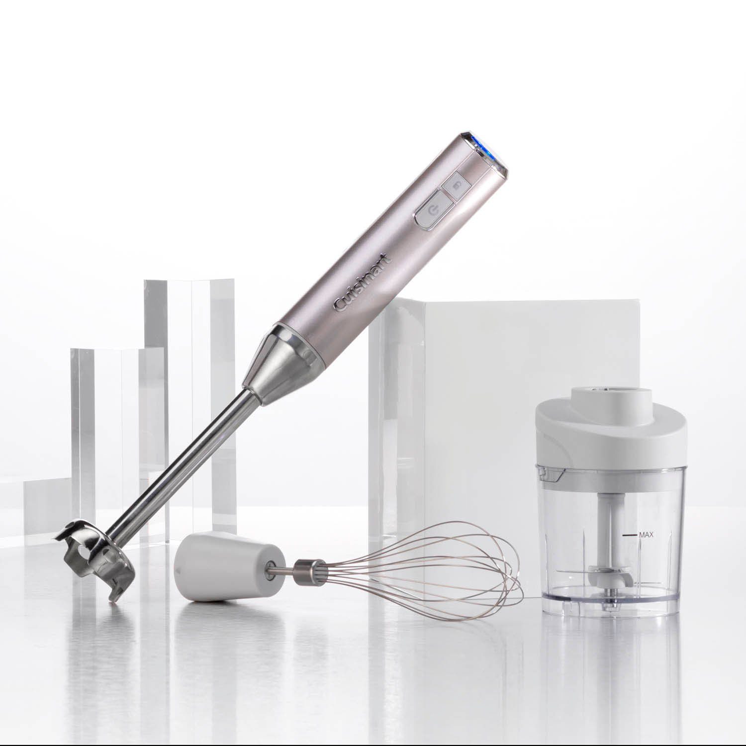 Cuisinart Akku-Stabmixer RHB100E Cordless Collection, mit Pürieraufsatz, Schneebesen, Schale, 30 Minuten Akkulaufzeit