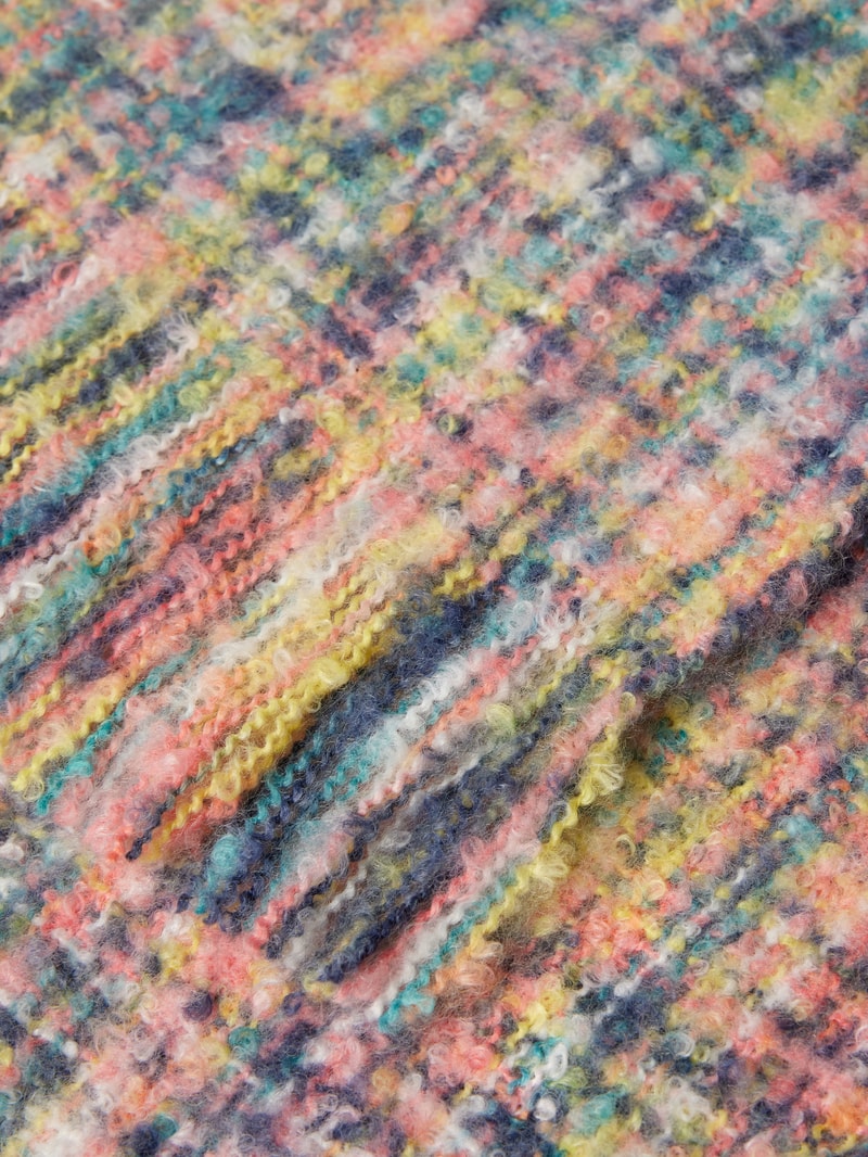 Schal mit Allover-Muster Modell 'ACHIOMA' in fuchsia