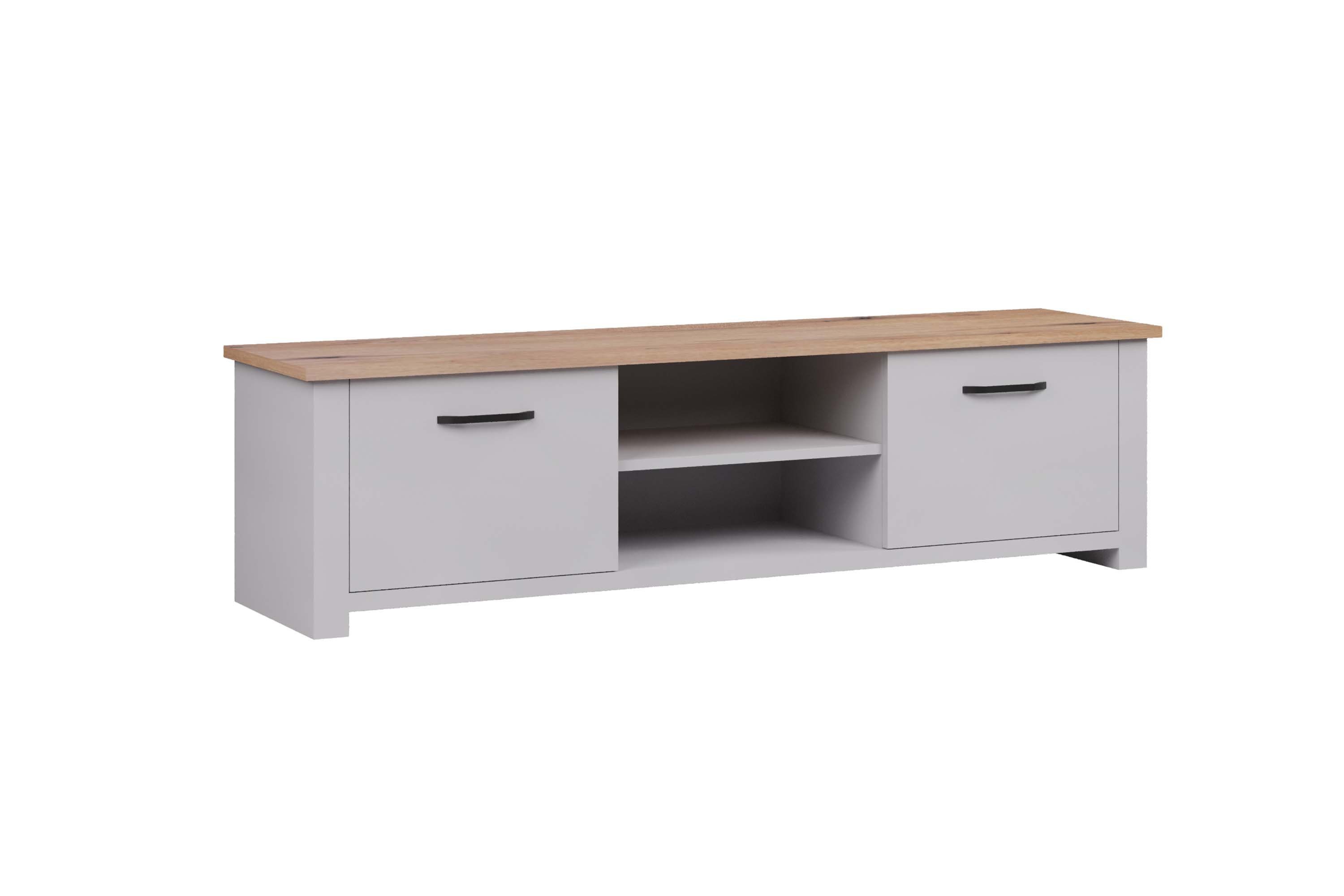 HYPE Rooms Wohnwand Wohnwand Wohnzimmer Sienna 5-teilig, TV-Bank, Vitrinenschrank, Vitrinenschrank schmal, Kommode, Couchtisch
