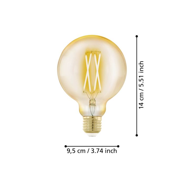 EGLO E27 LED Filament Leuchtmittel Amber