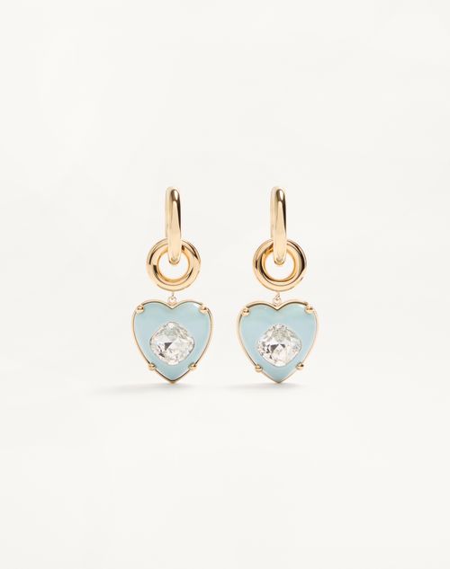 Boucles d'oreilles Coer Hyperbole en métal, résine et cristaux Swarovski®