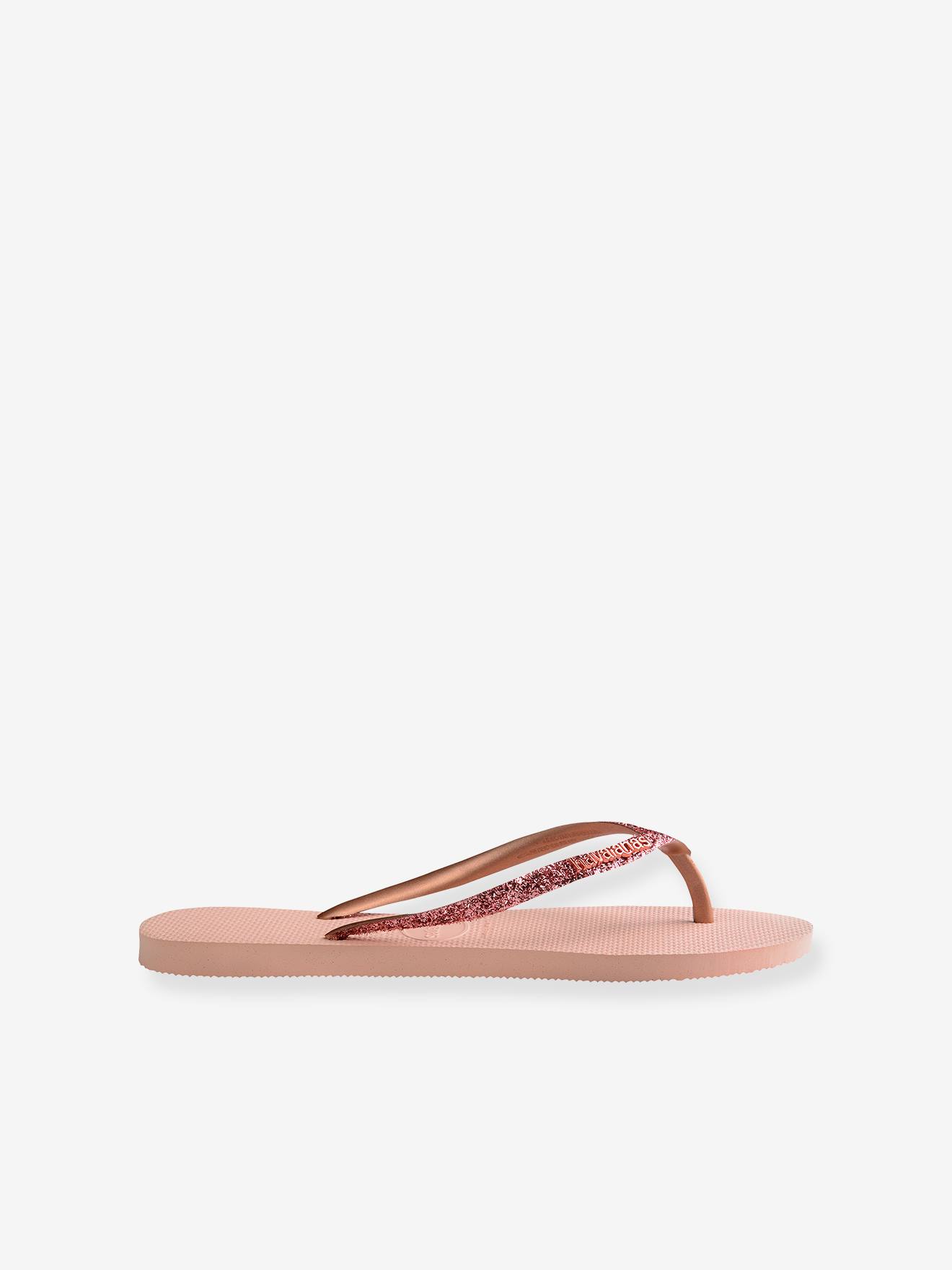 Havaianas Mädchen Zehentrenner Slim Glitzer II HAVAIANAS - rosa glanzeffekt