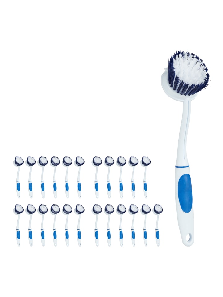 relaxdays 24 x Spülbürste in Weiß-Blau günstig kaufen onesize