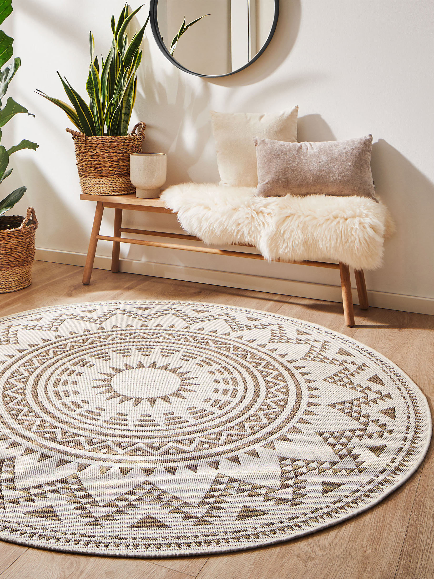Savela Moderner Teppich, Natur