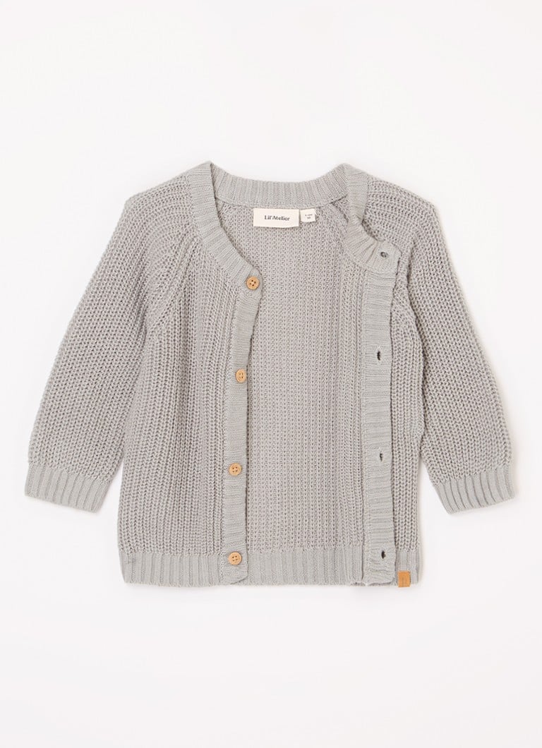 Vestă tricotată groasă din bumbac organic Lil' Atelier NBNEmlen