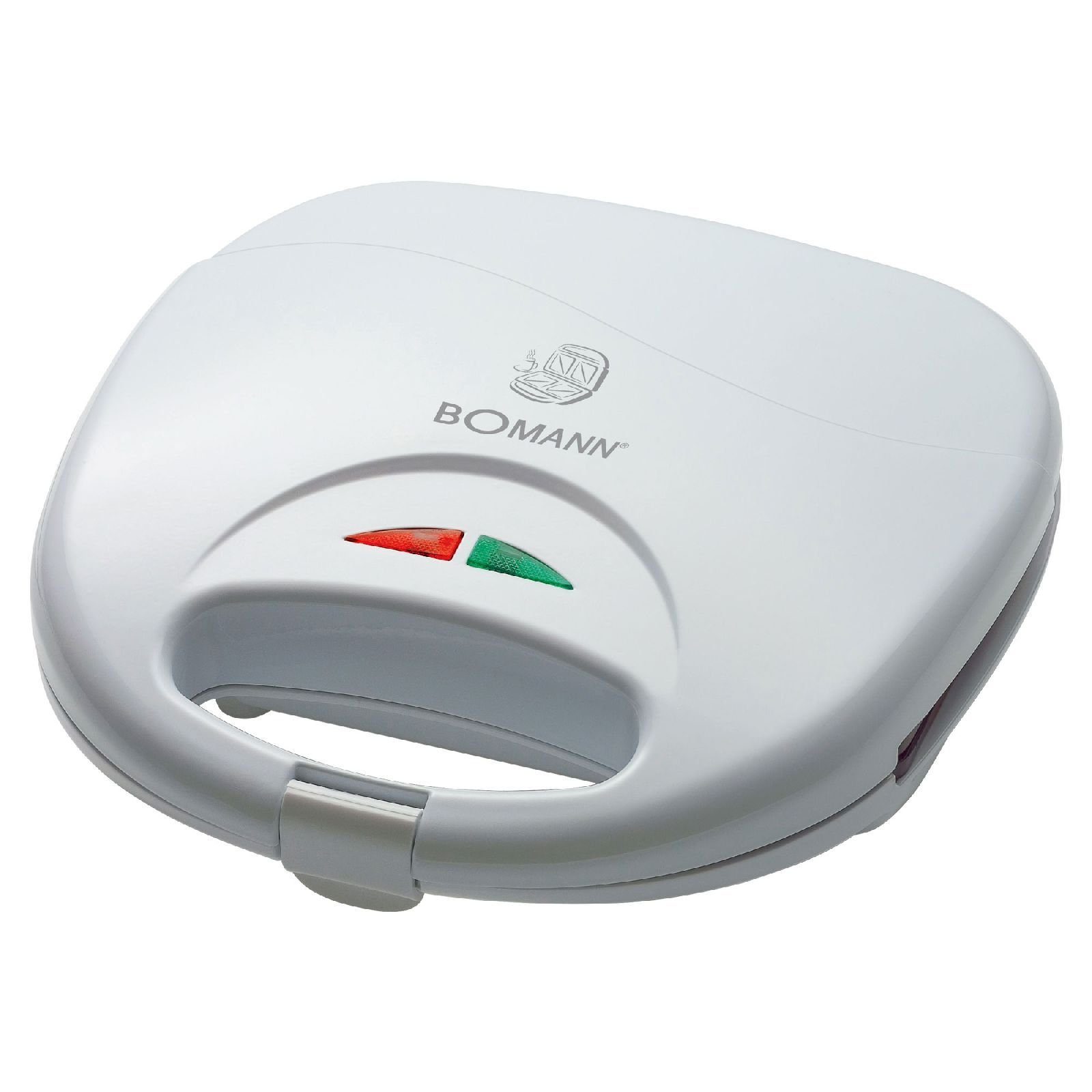 BOMANN Sandwichmaker BOMANN 2-Scheiben Sandwichtoaster 750 Watt Backampel ST 5016 weiß