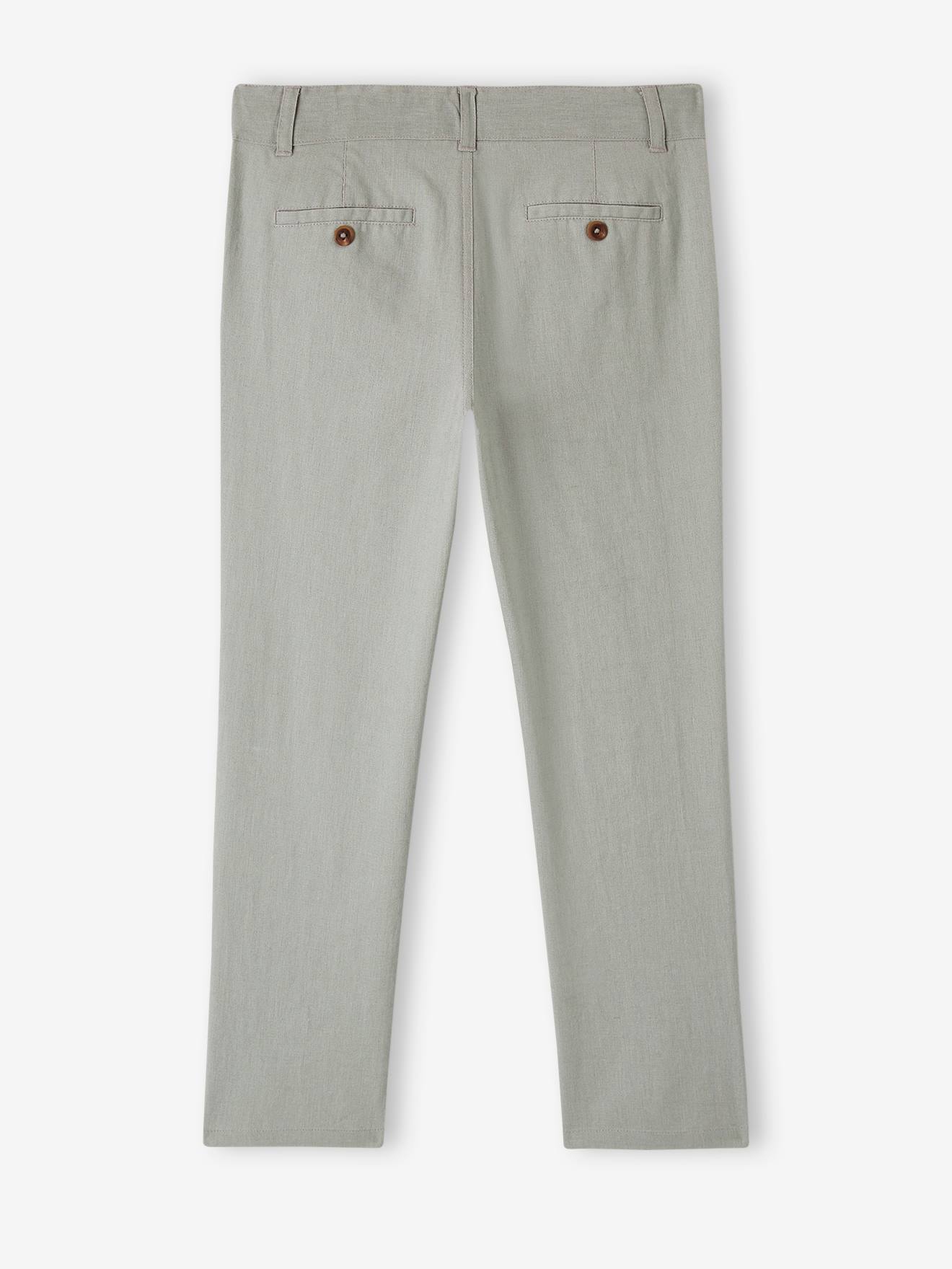 Vertbaudet Festliche Jungen Chinohose - salbeigrün