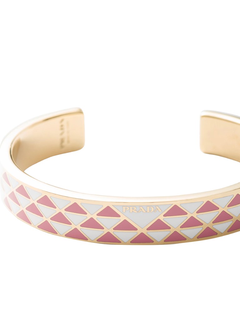 Bracciale con logo Prada
