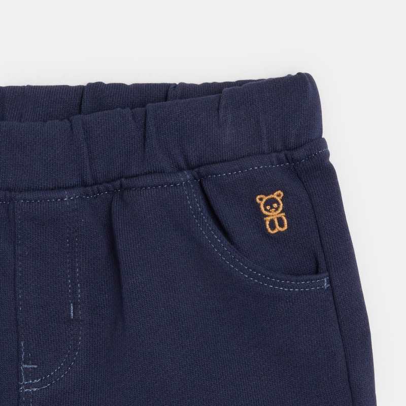 Short molleton (lot de 2) bleu bébé fille