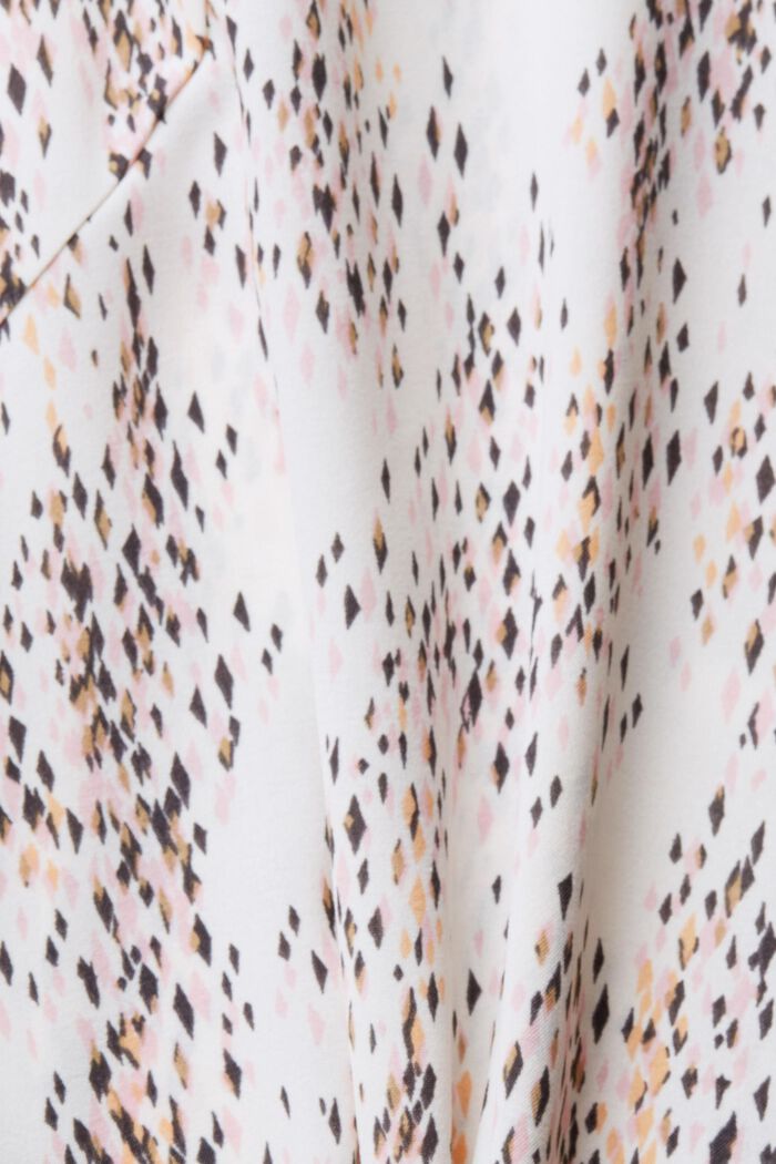 Gemusterte Bluse mit Cut-Out-Detail