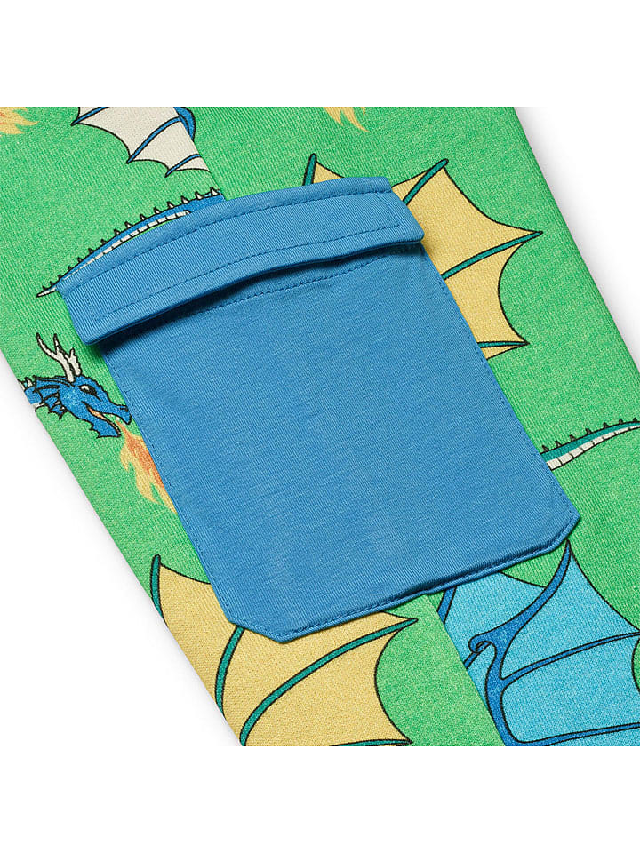 Småfolk Sweathose in Grün/ Blau günstig kaufen