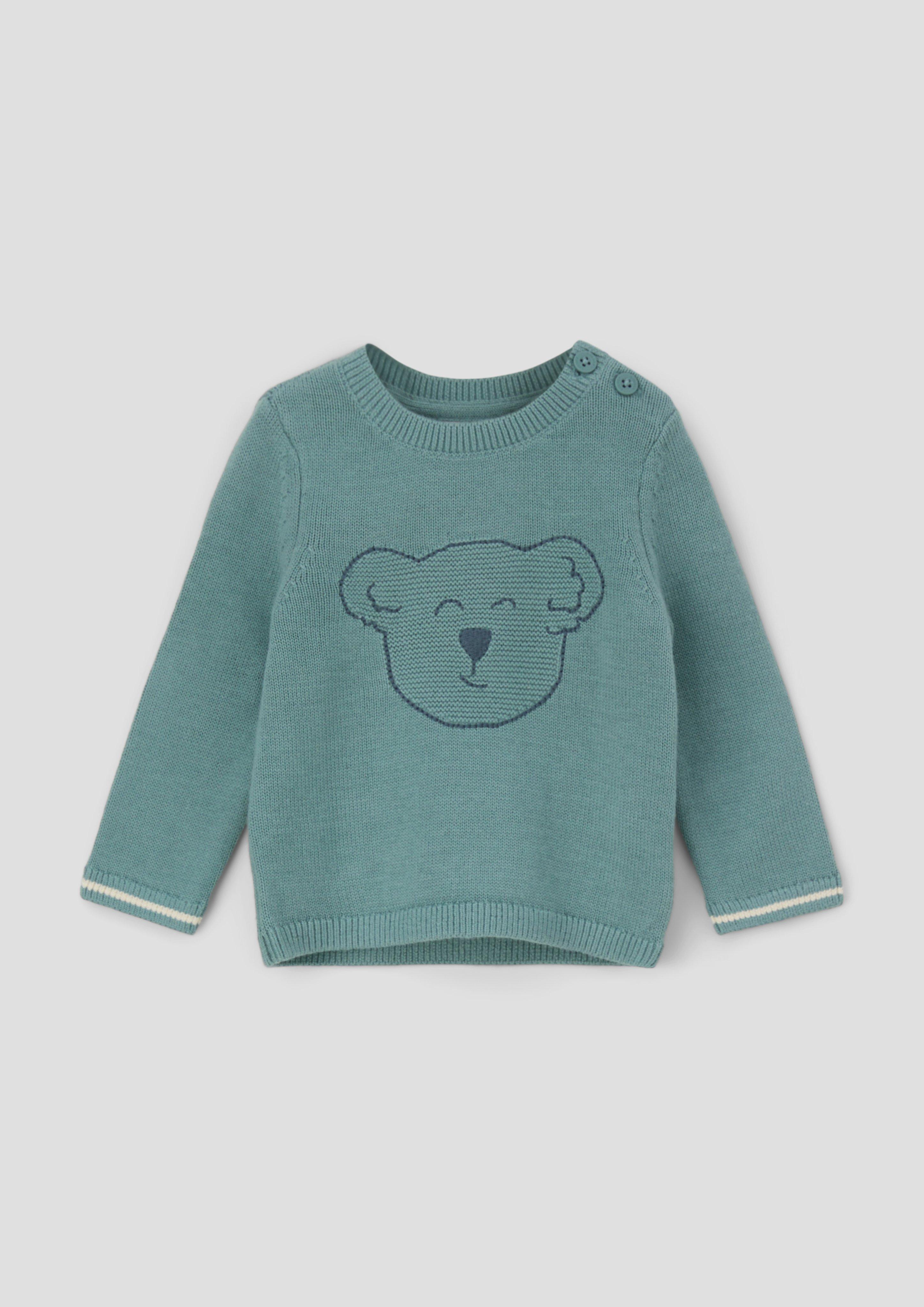 Strickpullover aus Baumwollmix  2140134-6554