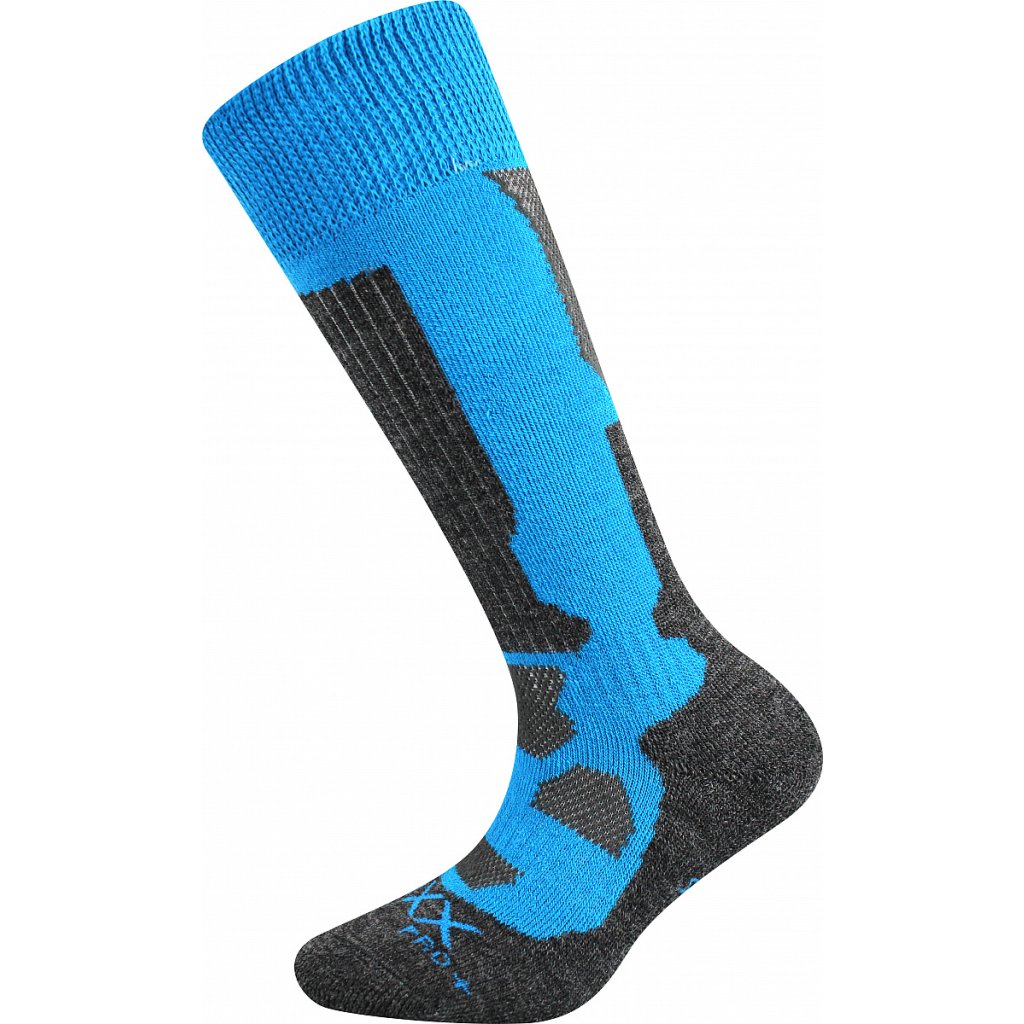 Voxx Merino Etrexík blaue Kniestrümpfe