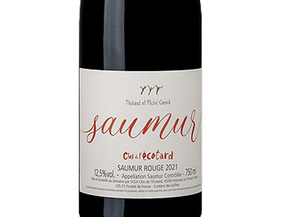 Clos de L’ecotard Michel et Thibaud Chevré Saumur Rouge 2021 Loire Saumur