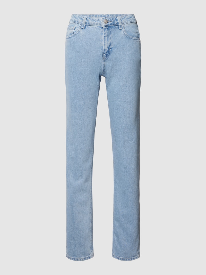 Straight Fit Jeans im 5-Pocket-Design in hellblau