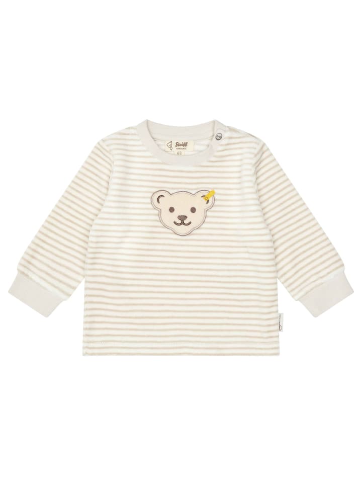 Steiff Strampler in Beige/Weiß günstig kaufen