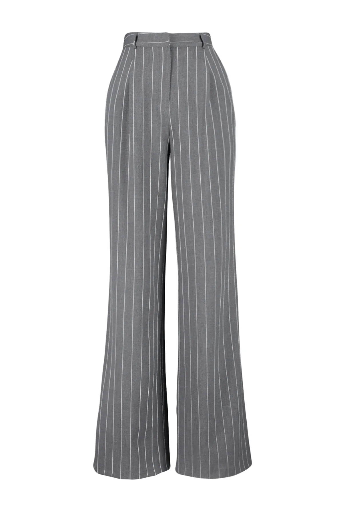 Trendyol Collection  Mehrfarbige gestreifte Webhose mit weitem Bein TWOSS23PL00319