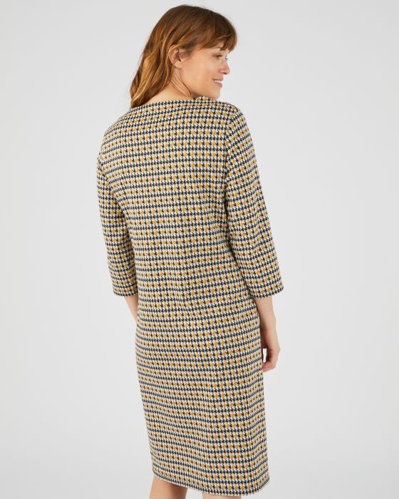 Robe-housse en maille jacquard