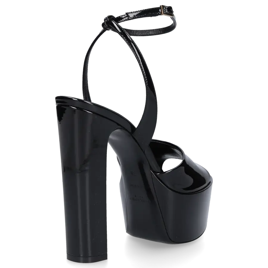Saint Laurent - Sandalen SEXY 95 Lackleder - schwarz