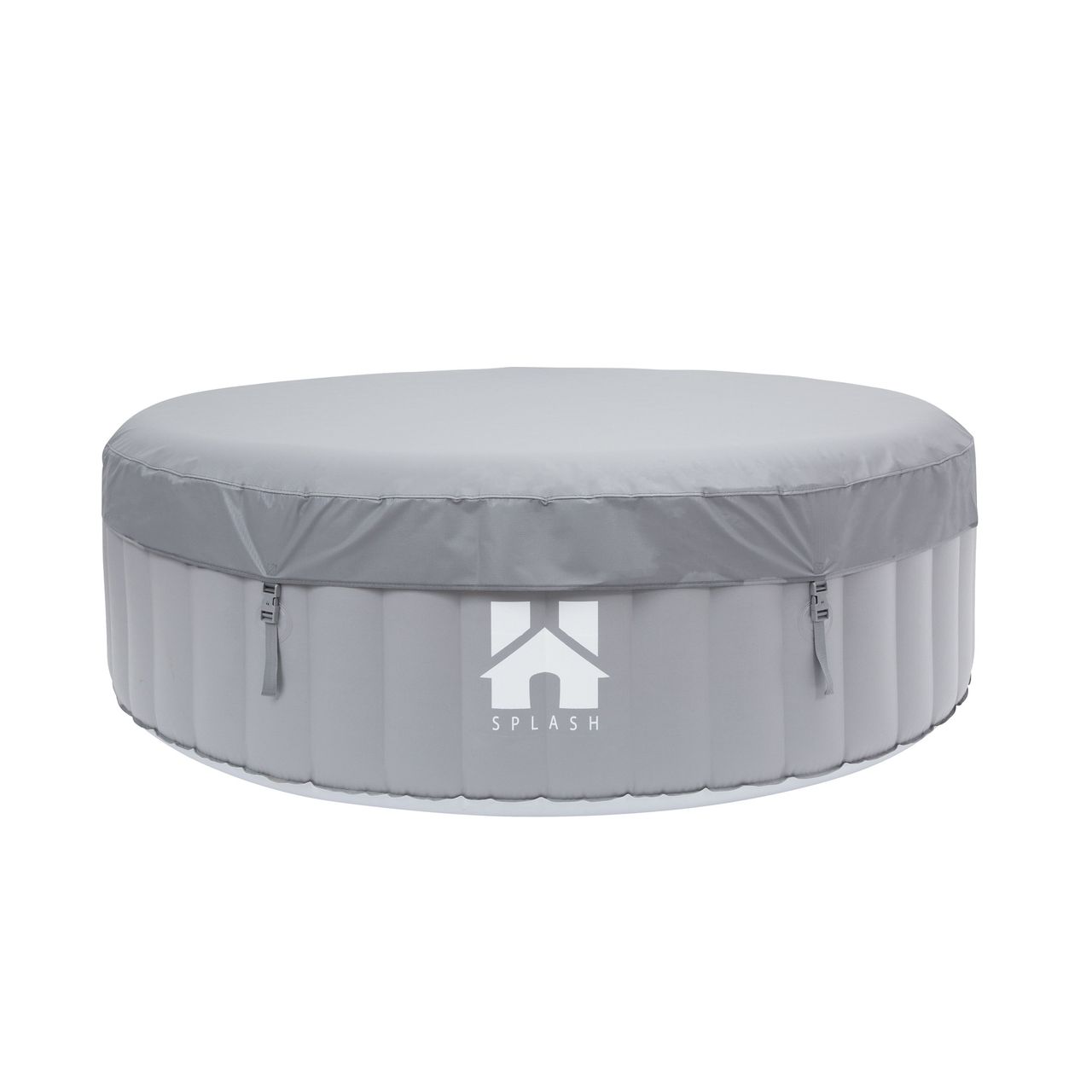 Home Deluxe Outdoor Whirlpool SPLASH - Uni-Grau- 6 Personen
