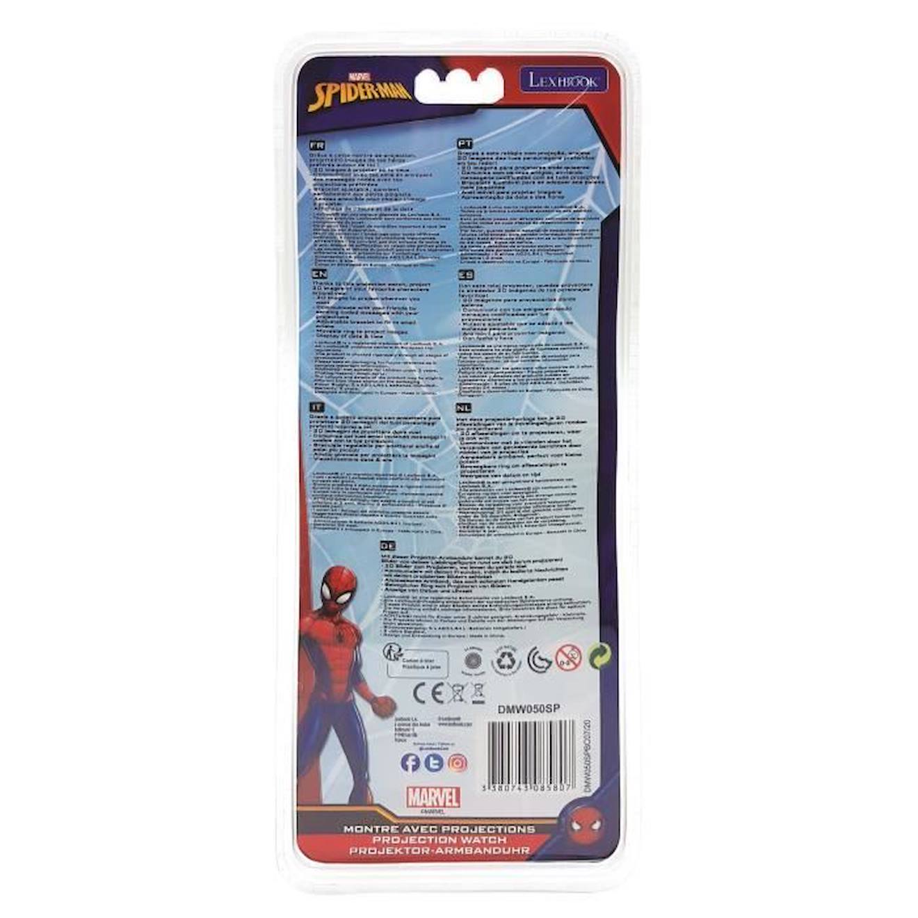 SPIDER-MAN Montre digitale avec projection de 20 images