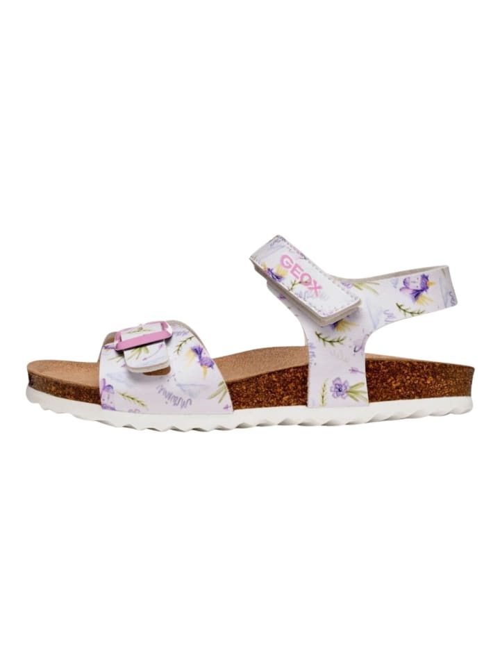Geox Sandalen in Weiß/Lila günstig kaufen