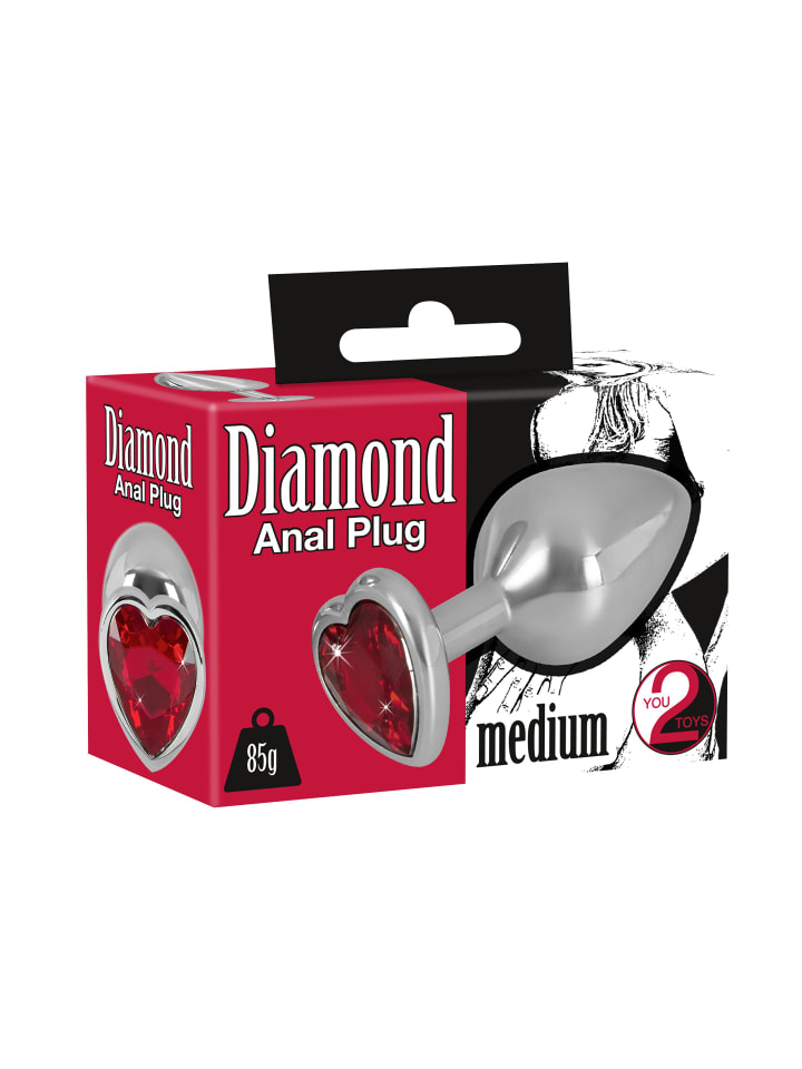You2Toys Analplug Diamond Anal Plug in silber günstig kaufen 8 cm