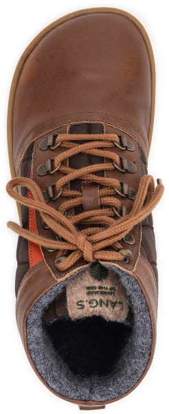 LANG.S ~ Granite MidCut Leder + Wollfleece ~ Brown