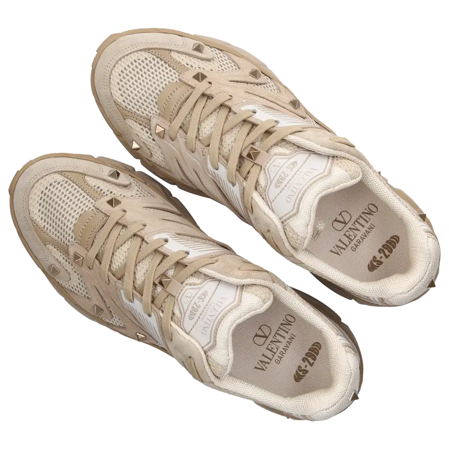 Valentino Garavani - Sneaker low MS-2960 Veloursleder - beige